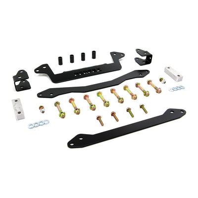 Angled view of PERFEX 2" lift kit for Kawasaki Brute Force 750.
