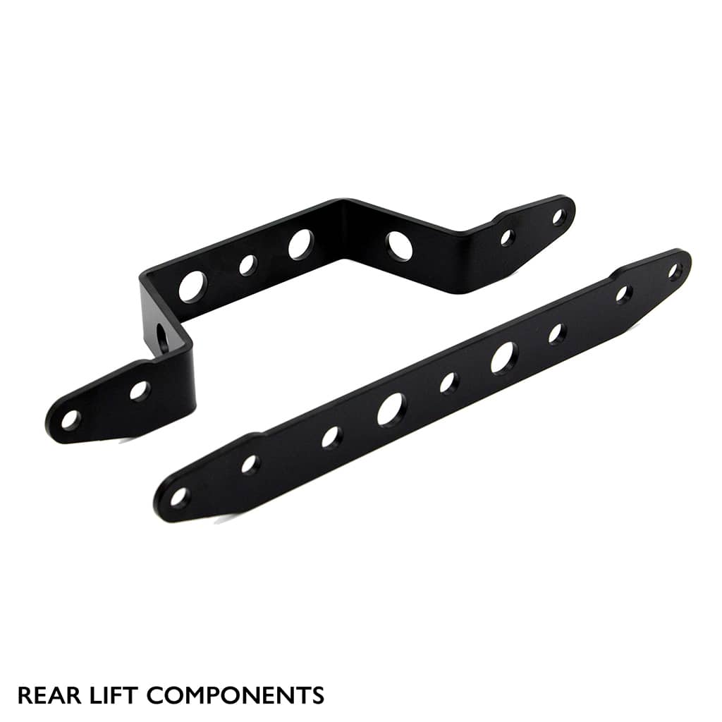 Rear components of PERFEX 2" lift kit for Suzuki KingQuad 500/750.