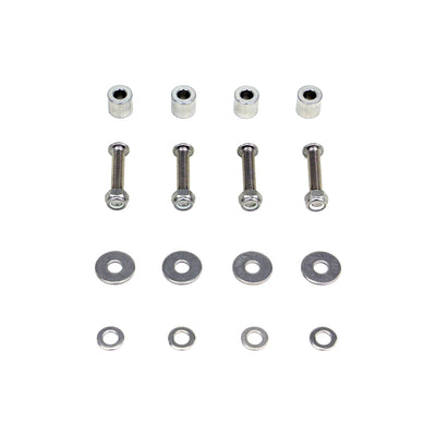 Stainless steel hardware included with PERFEX oversized foot pegs for Can-Am Outlander G2 650-1000R (2012-2024), ensuring secure and easy installation.