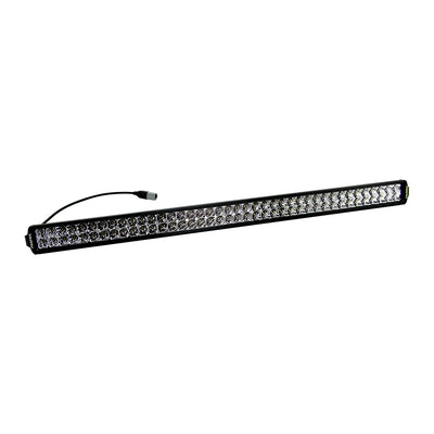 Side view of the PERFEX 40-inch dual row LED light bar, ideal for ATV, UTV, side-by-side, off-road, and 4x4 vehicles. Provides powerful, wide illumination with dual rows for enhanced visibility and performance.