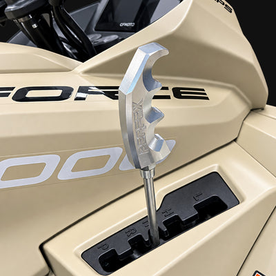 PERFEX billet aluminum shift knob installed on CFMOTO CForce 1000 ATV.