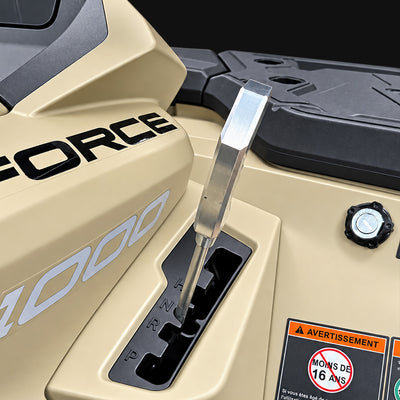 CFMOTO CForce 1000 with PERFEX custom billet aluminum shifter knob.