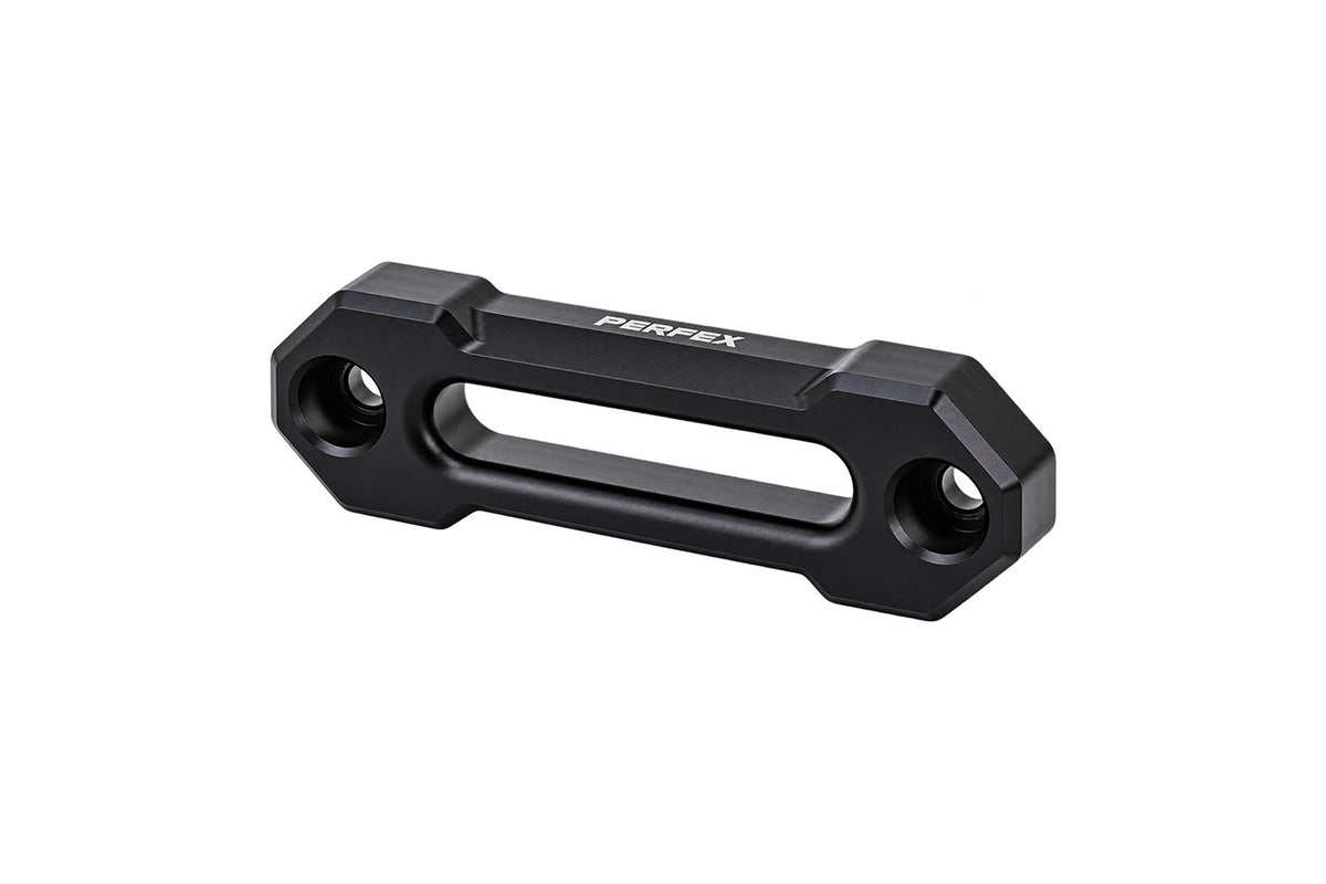 PERFEX aluminum hawse fairlead for ATV and UTV synthetic winch ropes.