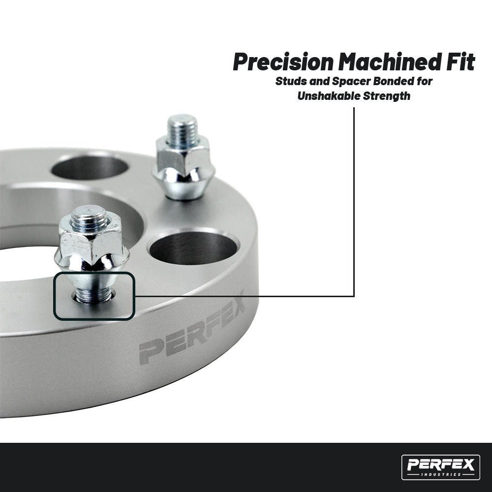 PERFEX 4x110 ATV and UTV wheel spacers with precision machined fit and bonded wheel studs, designed for maximum strength and secure installation.