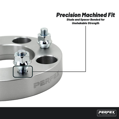 PERFEX 4x110 ATV and UTV wheel spacers with precision machined fit and bonded wheel studs, designed for maximum strength and secure installation.