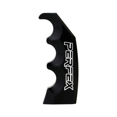 PERFEX black anodized billet aluminum shift knob for Yamaha Grizzly 550/700 and Kodiak 700.