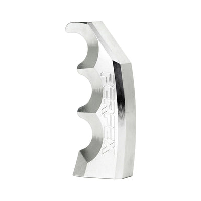 Silver PERFEX 6061-T6 billet aluminum gear shift knob.