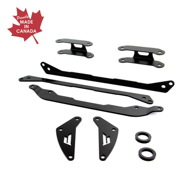 Canadian-made PERFEX 2-inch lift kit brackets for Can-Am Renegade 570, 650, 850 and 1000R (2019-2026).
