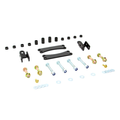 Angled view of PERFEX 2" lift kit for Honda TRX 650/680 Rincon.